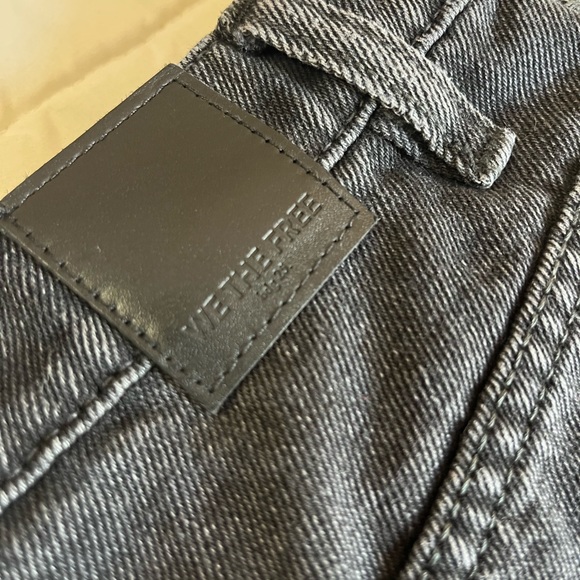 WE THE FREE Black Denim Skirt Destroyed size 25 - Picture 4 of 4